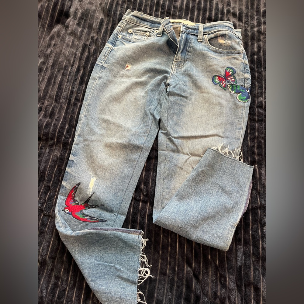 Gap jeans with patch work